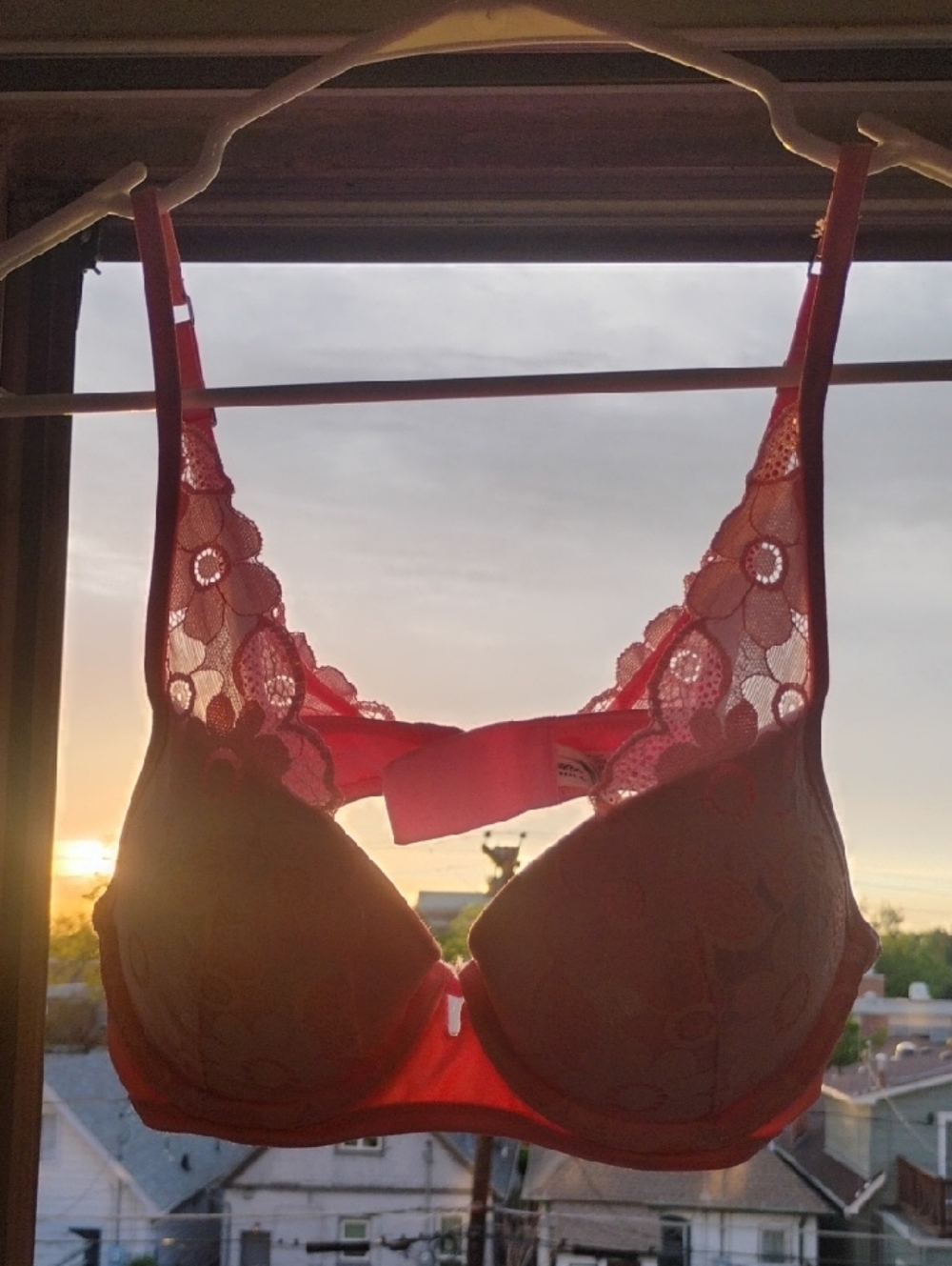 aerie Pink Lace Underwire Bra